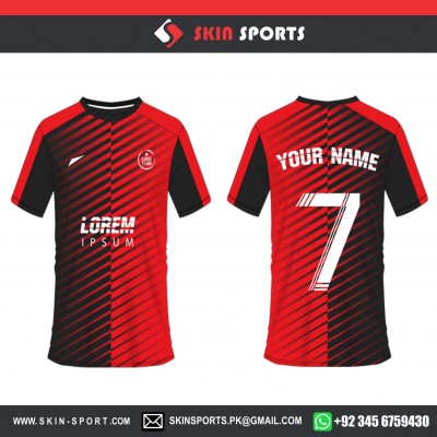 BROKEN RED ANGLE  SOCCER JERSEYS